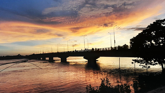 Dharla River Bank and Dharla Bridge